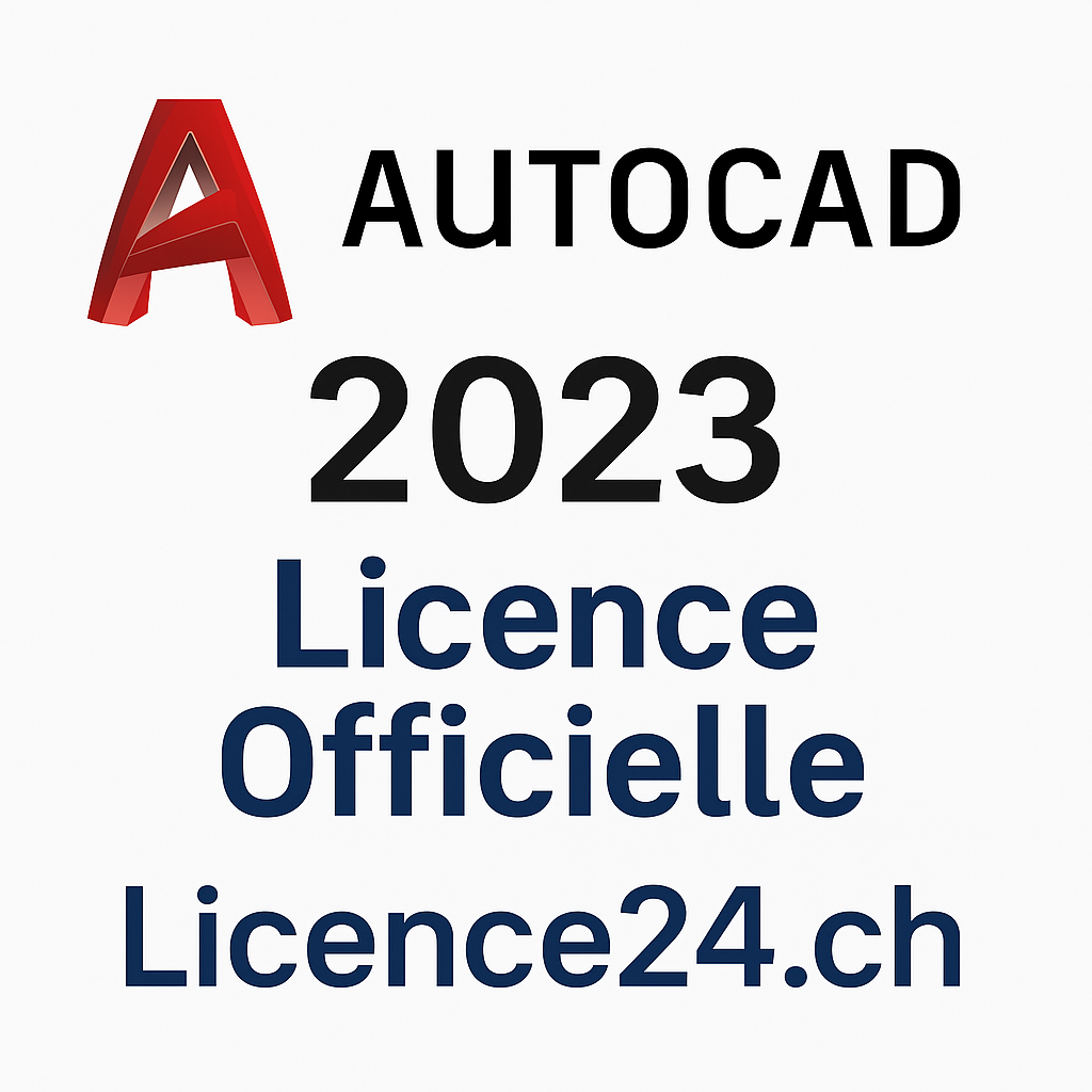 Licence officielle Autodesk AutoCAD 2023 disponible sur Licence24.ch avec téléchargement immédiat.