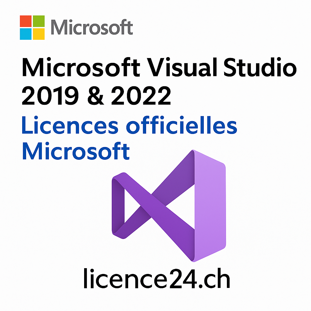 Microsoft Visual Studio 2019 et 2022 – Licences officielles Microsoft sur licence24.ch