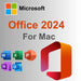 Microsoft Office 2024 Famille et Petite Entreprise pour Mac – licence officielle à vie