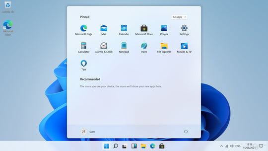 Interface Windows 11 Pro – Bureau moderne et productif – Microsoft
